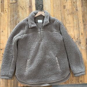 Abercrombie & Fitch Plush Sherpa Jacket - Tan